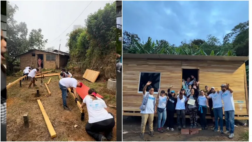 VIDEO: ONG chilena Techo construyó las primeras 17 casas para víctimas de terremotos en el país