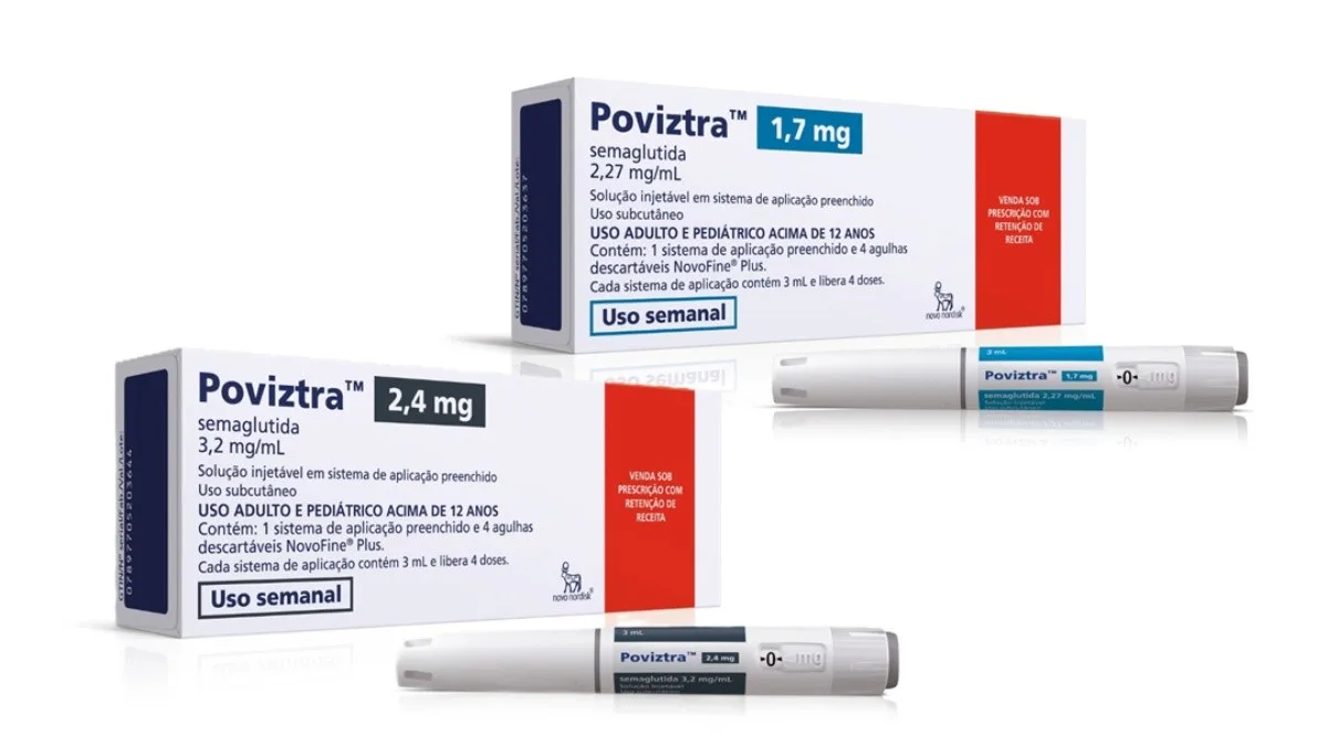 Farmacêutica reduz preço das doses de 1,7 mg e 2,4 mg da Poviztra, caneta com semaglutida