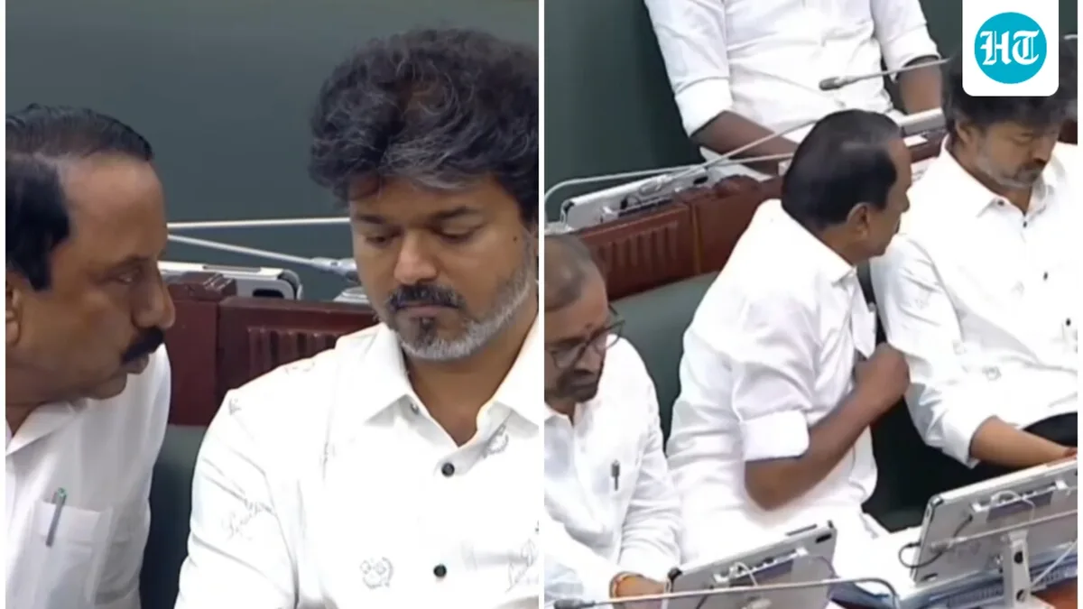 Vijay leaves CM seat, sits with ministers in rare gesture in Tamil Nadu Assembly