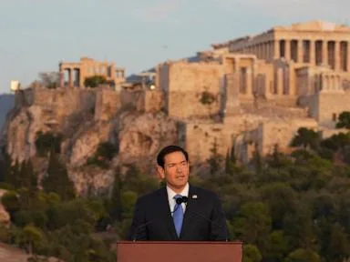 Rubio, in Greece, set to call for the West to restore founding democratic principles