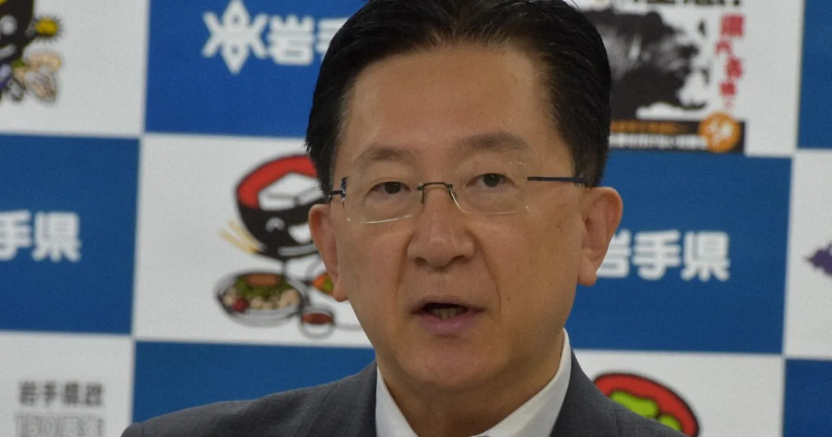 「まだ考えていない」 27年9月岩手知事選、現職の達増氏