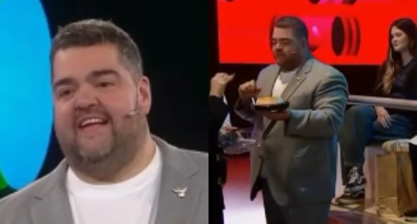 El quesillo conquistó la televisión argentina: Venezolana llevó el famoso postre a un programa y el presentador no se pudo resistir