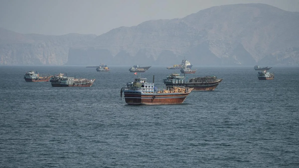 Oil tanker on fire after hitting mine in Hormuz: Iran's Guards