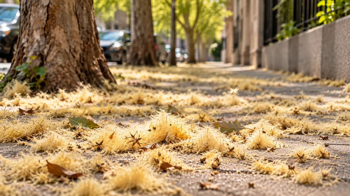 Si ves pelusas amarillas en las veredas durante la primavera, te contamos qué son y por qué pueden hacerte estornudar