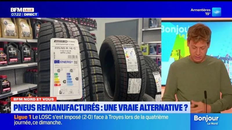 BFM Nord et Vous: des pneus reconditionnés, est-ce une vraie bonne alternative ?