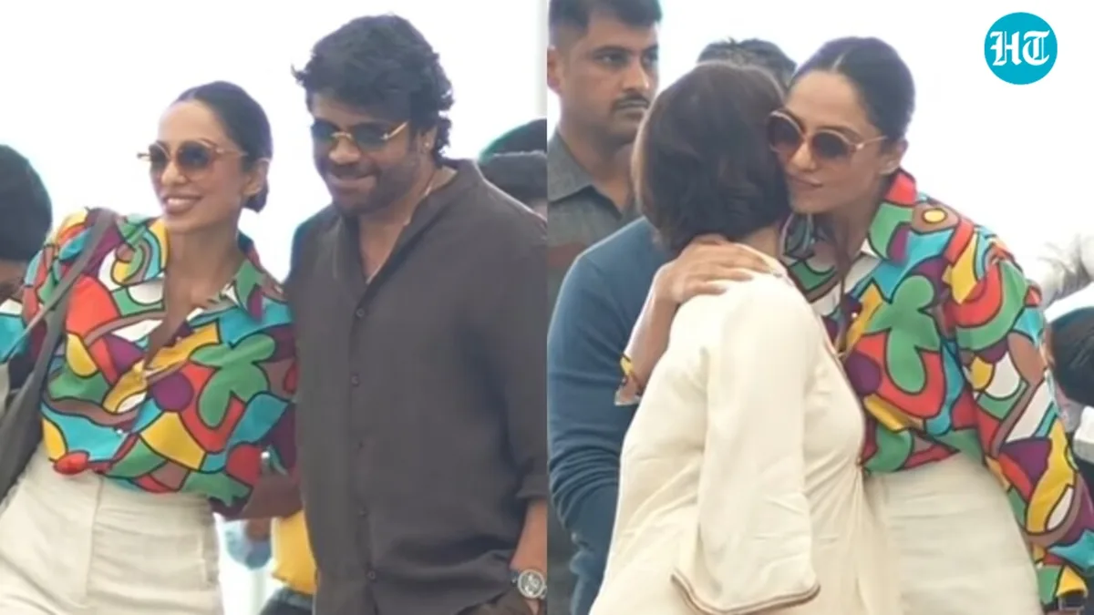 Sobhita Dhulipala shares sweet moment with ‘mamagaru-atta’ Nagarjuna, Amala, as they fly out for his birthday vacation