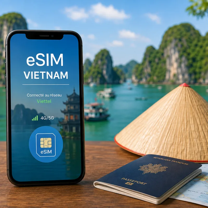 Dossier : eSIM Vietnam 2026 : le guide complet pour voyager connecté du Nord au Sud