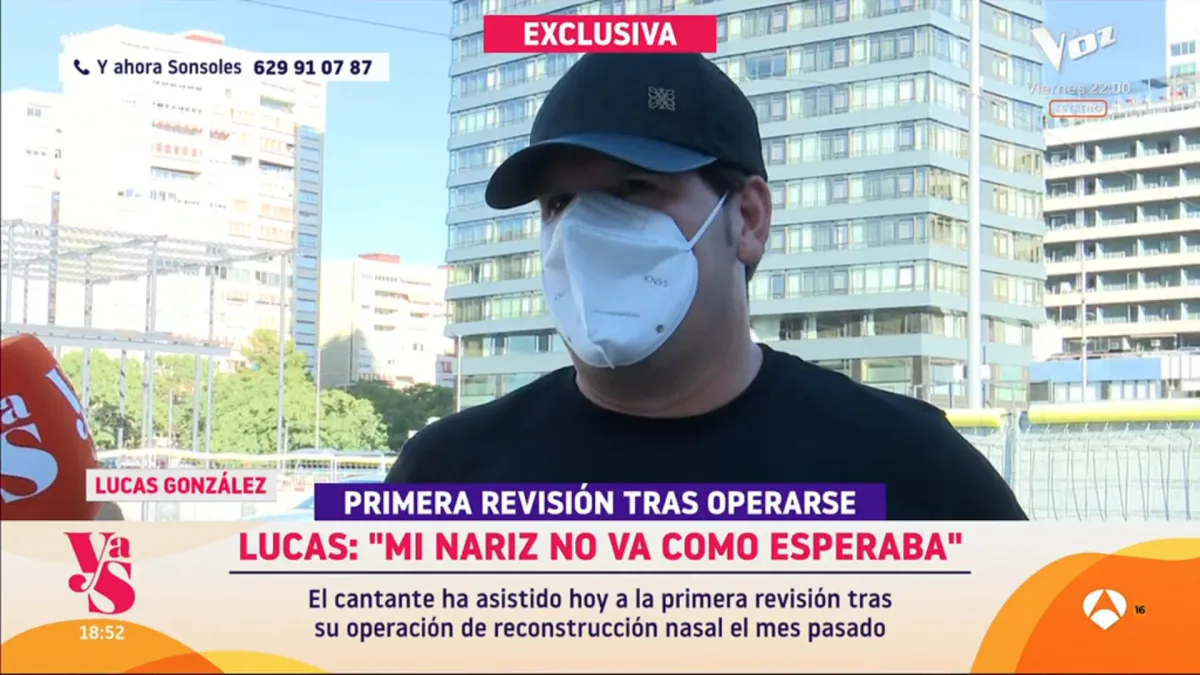 Lucas cuenta cómo evoluciona su nariz después de la primera revisión: "Prefieren que lleve los retenedores un poco más"