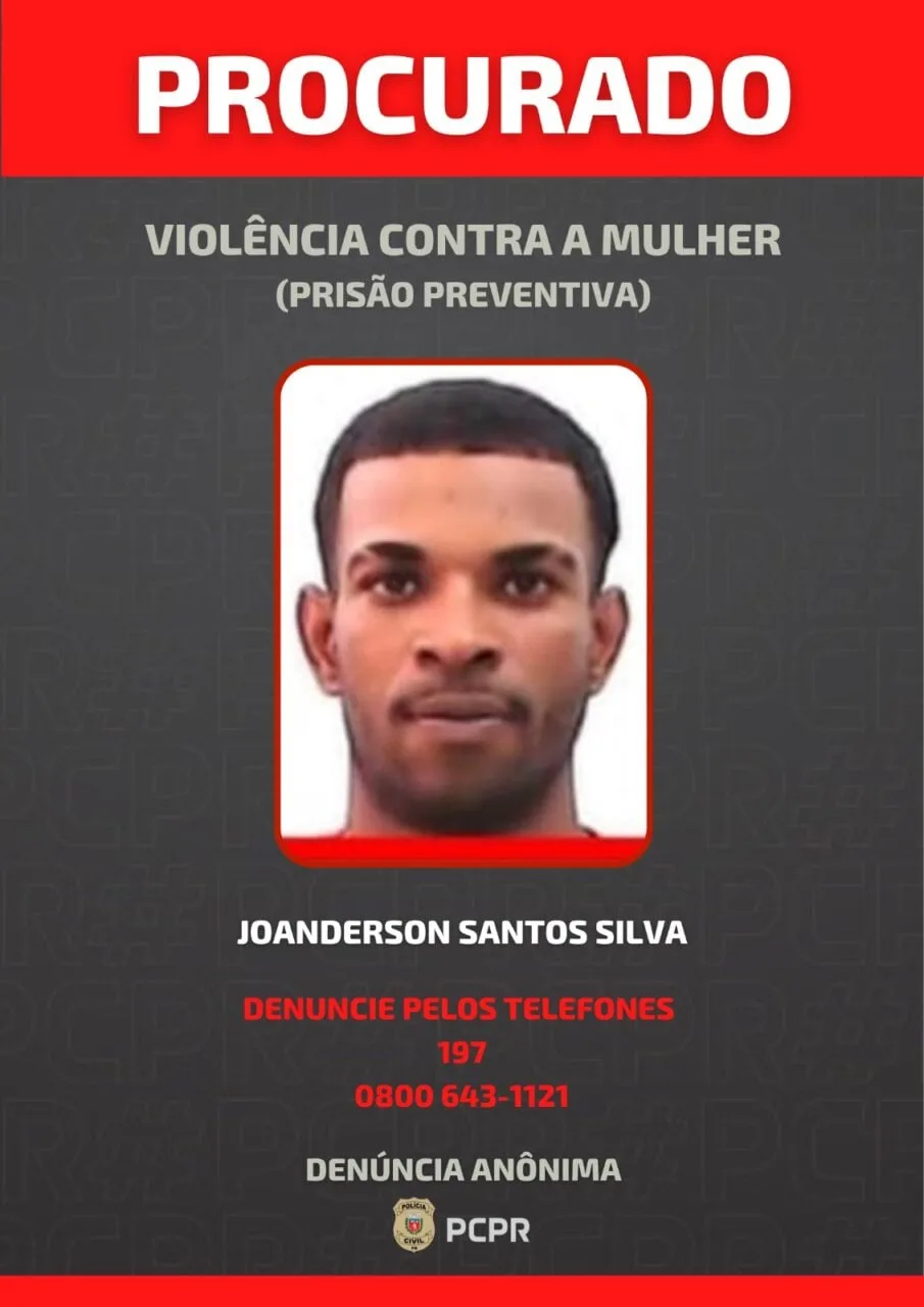 Polícia divulga foto de suspeito de matar mulher no Pinheirinho, em Curitiba