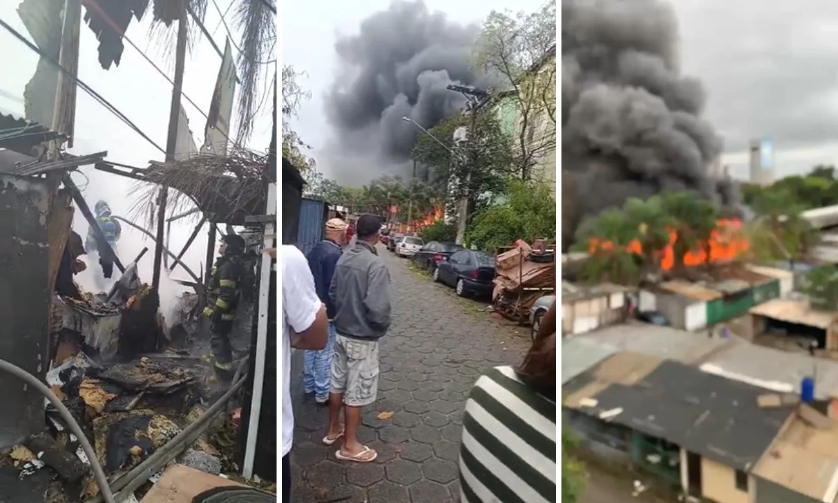 ‘Não tenho para onde ir’: moradores relatam perdas após incêndio destruir barracos na Zona Norte de SP