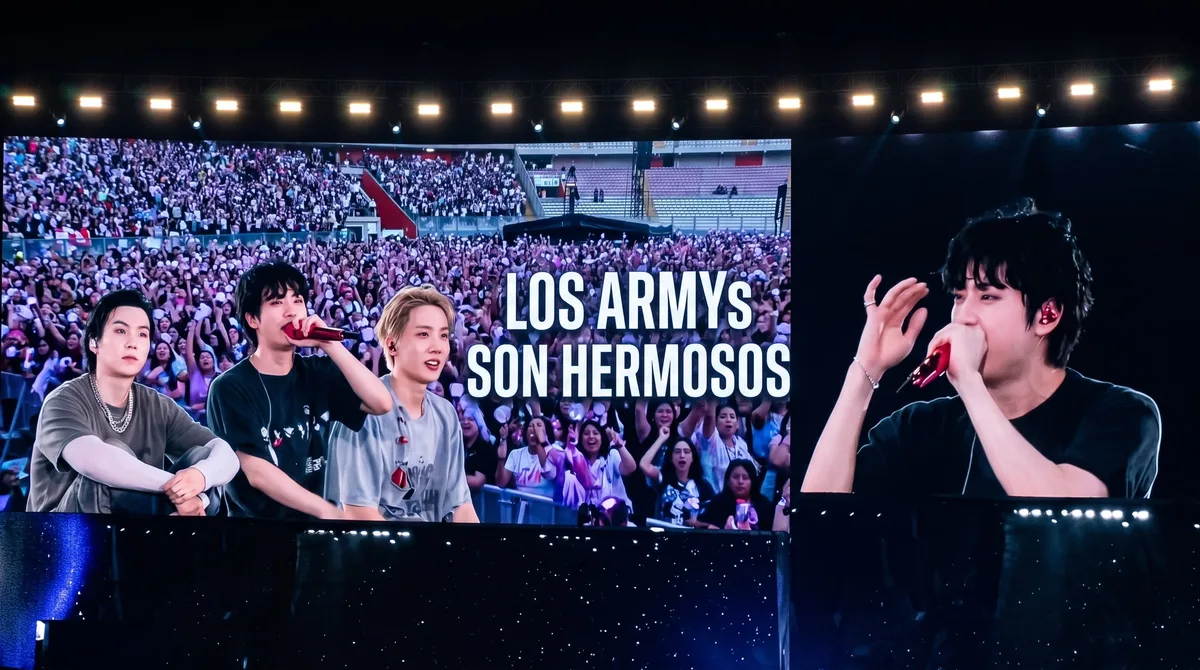 Jin de BTS sorprende a ARMY en pleno concierto y habla en español: “Lo estudié por ustedes y el ceviche es delicioso”