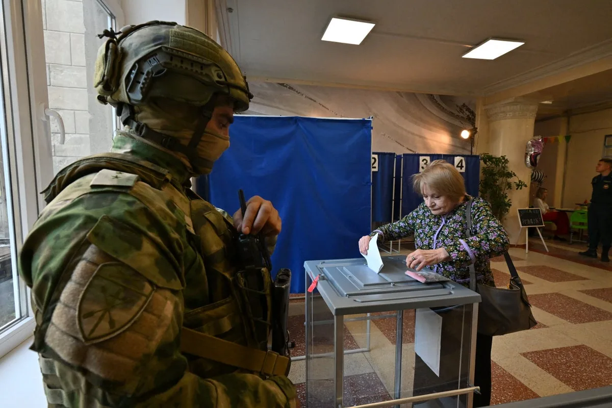 Ukraine lashes out at Russian elections ‘held at gunpoint’ in occupied territory