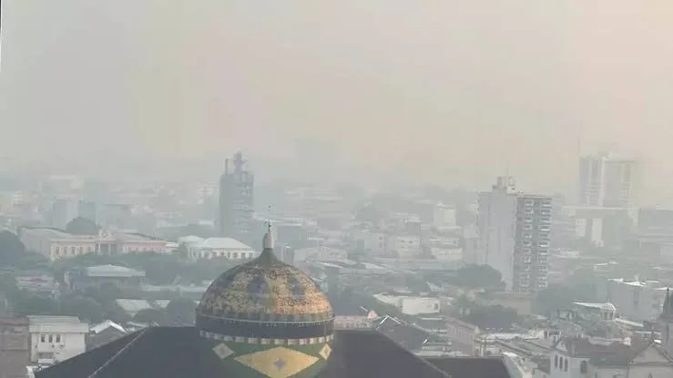 Fumaça de queimadas deixa Manaus com a pior qualidade do ar entre capitais brasileiras