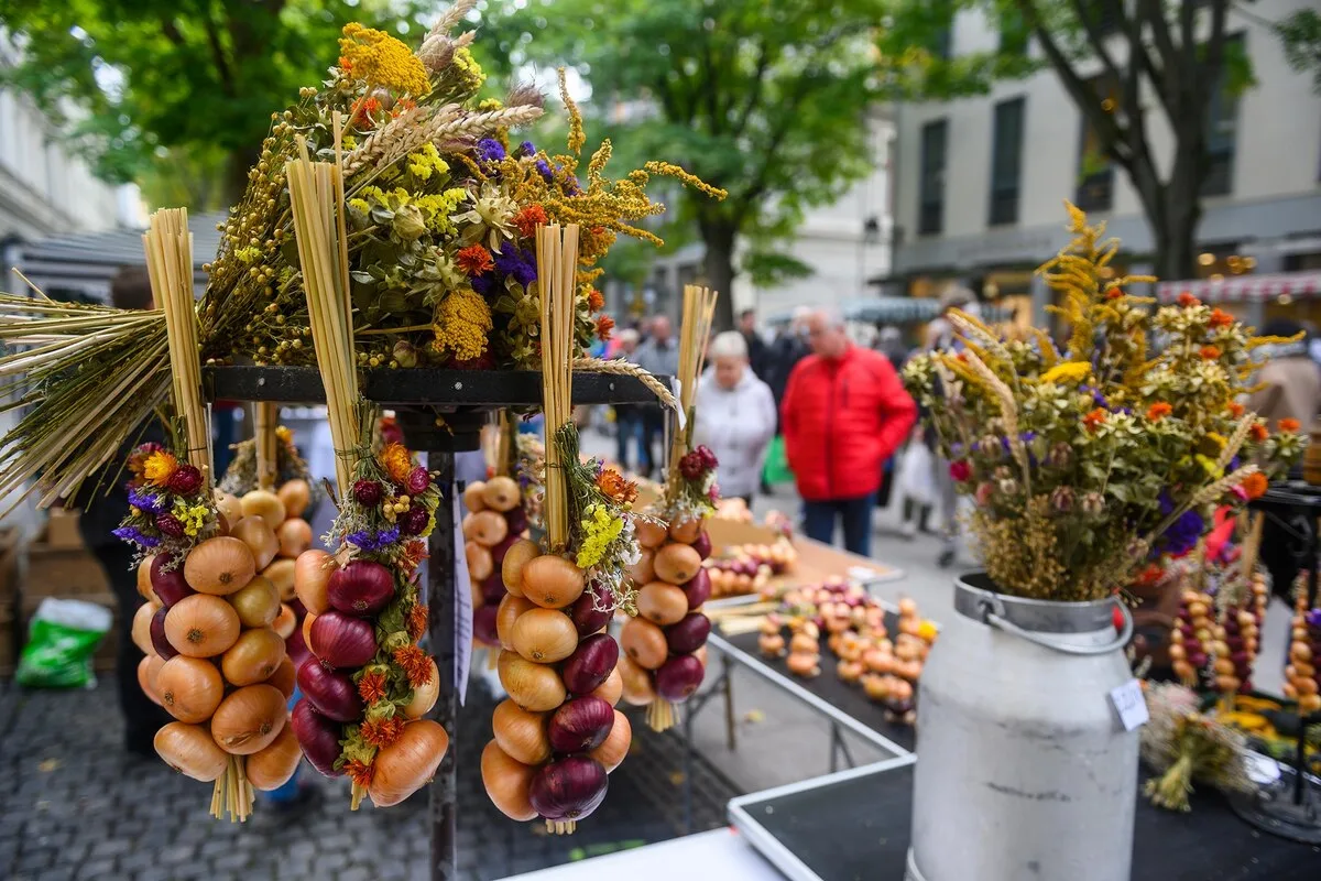 ギャラリー：タマネギやカキ、クリにニシン 食欲を刺激する欧州の収穫祭 写真5点
