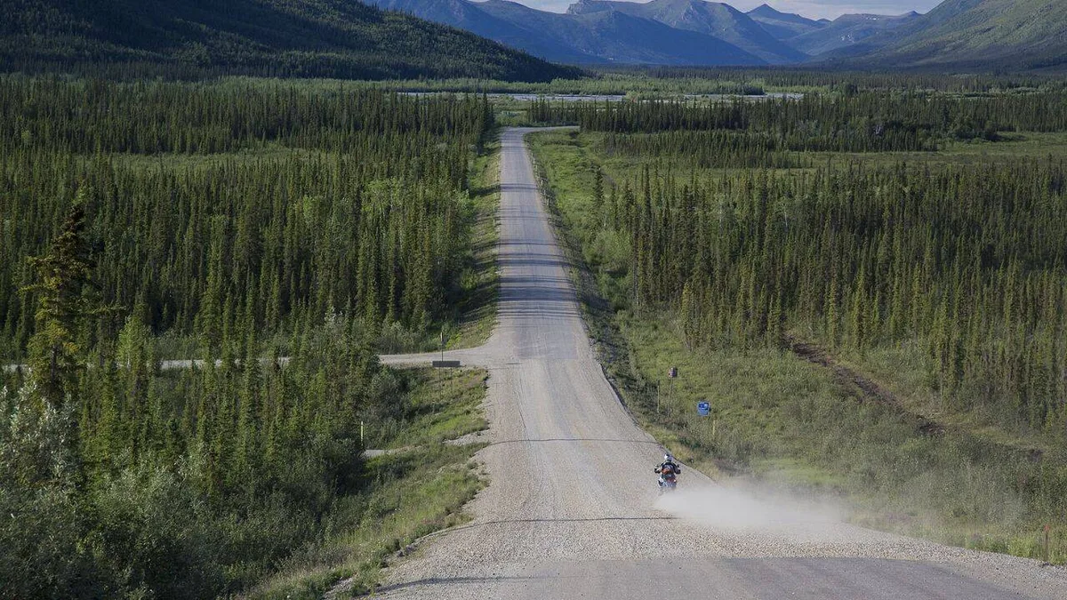 This 240-mile stretch on Dalton highway in Alaska is one of America’s remotest roadways