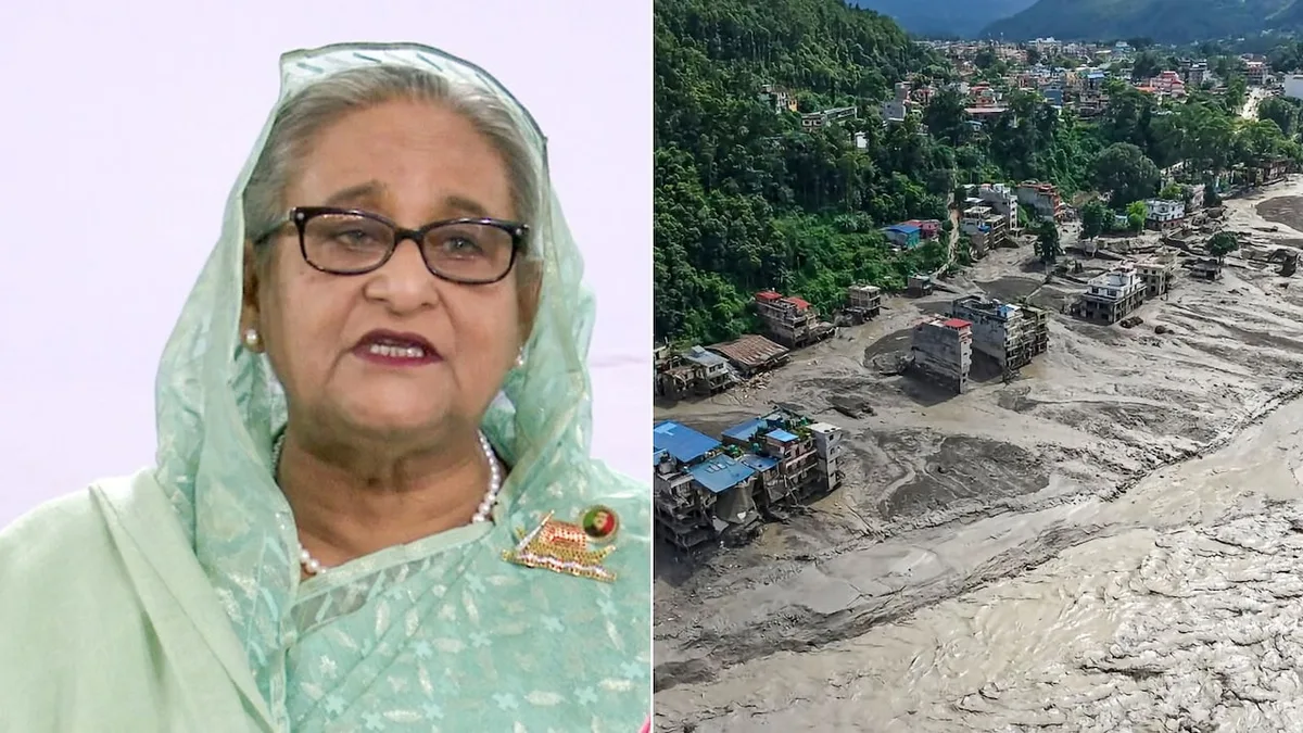 Sheikh Hasina Condoles Nepal Flood Deaths, Says Bangladesh Should Extend Help