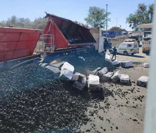 Two Zimbabwean nationals arrested after illicit cigarettes worth nearly R2 million found in coal truck
