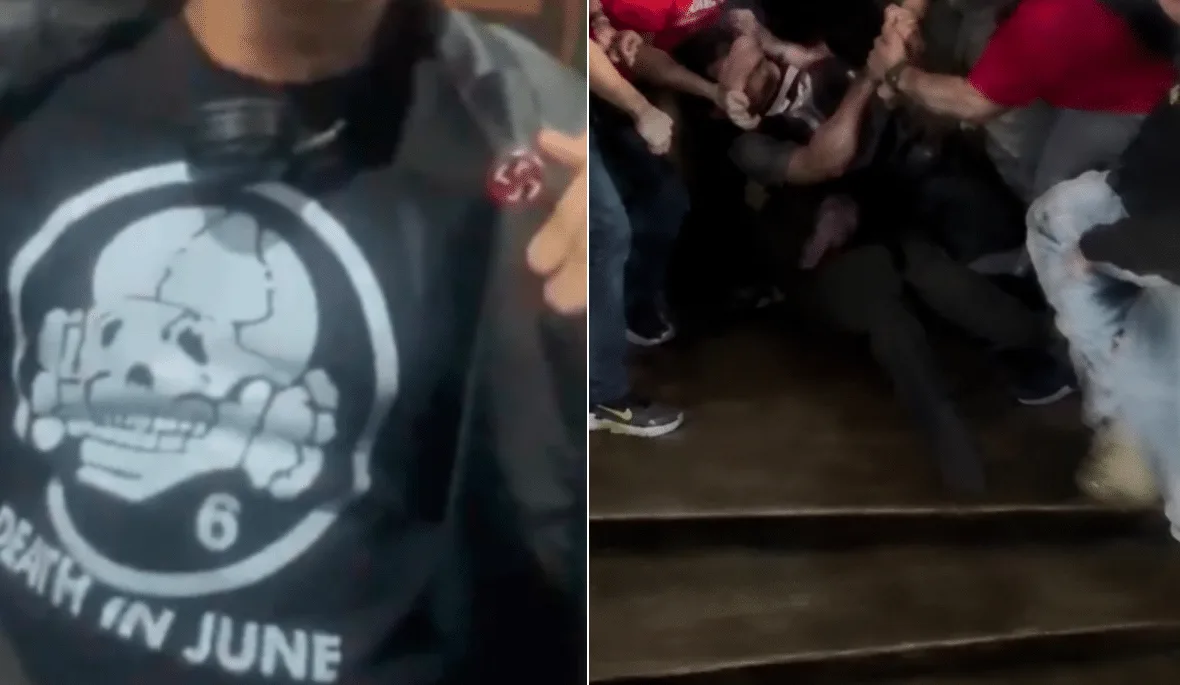Estudante com camiseta nazista é espancado e expulso da UFRJ por outros alunos; veja vídeo