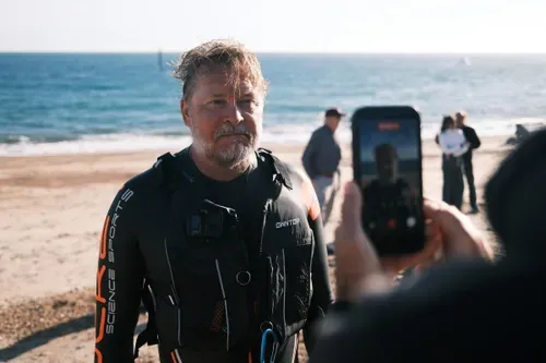 Brit adventurer back on UK soil after 28-year round-the-world walk