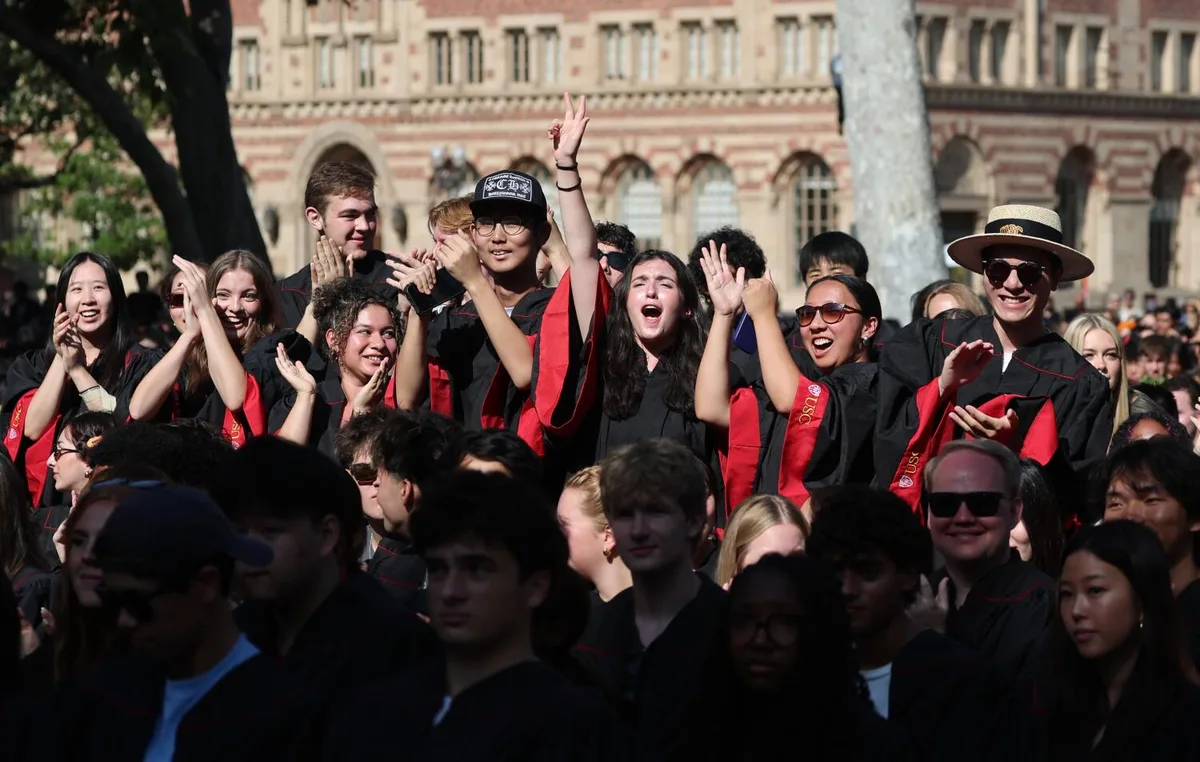 Pomp and tuition dollars at work: USC convocation is more emotional for parents than freshmen