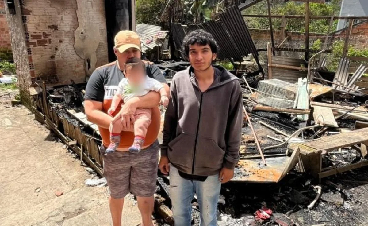 Família que perdeu tudo em incêndio em Curitiba faz apelo por fraldas e itens de higiene para bebê de 5 meses