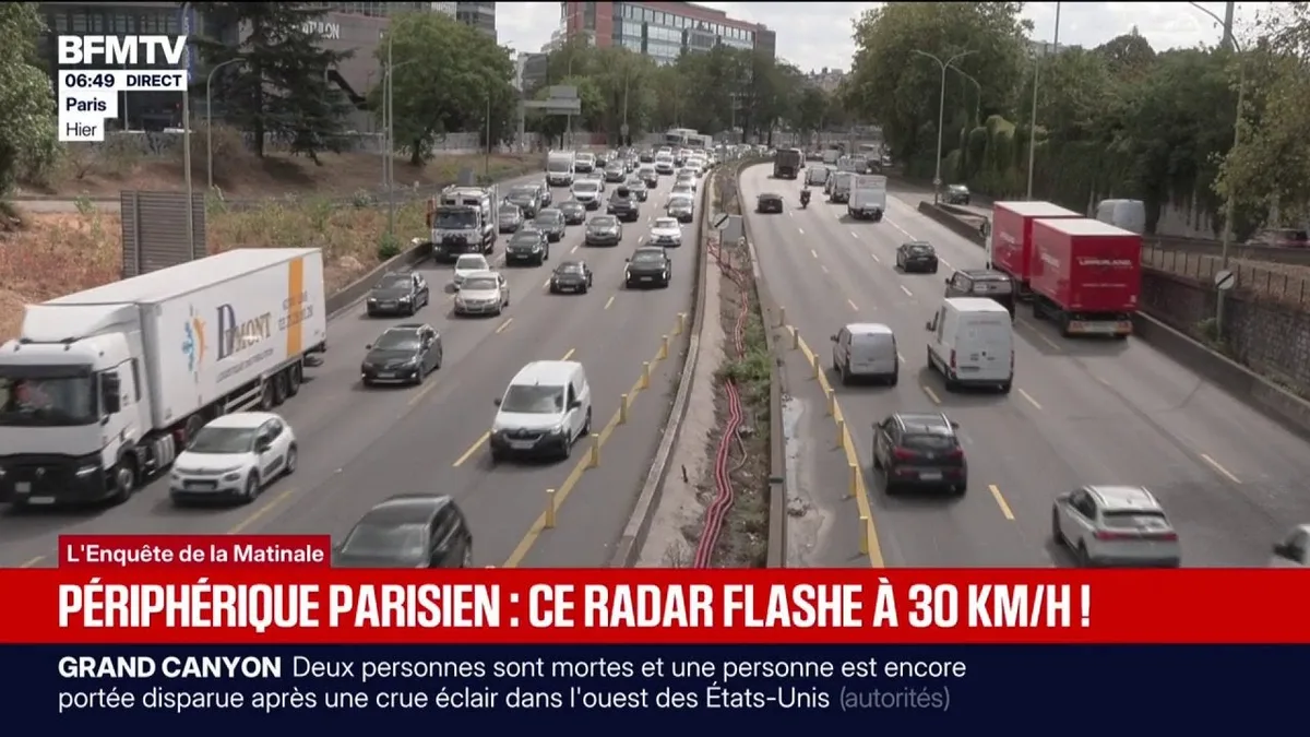 Un nouveau radar flashe dès 30 km/h sur le périphérique parisien