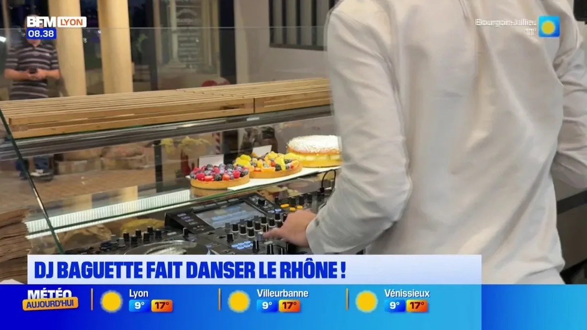 Dj Baguette prêt à faire danser les Rhodaniens dans les boulangeries !