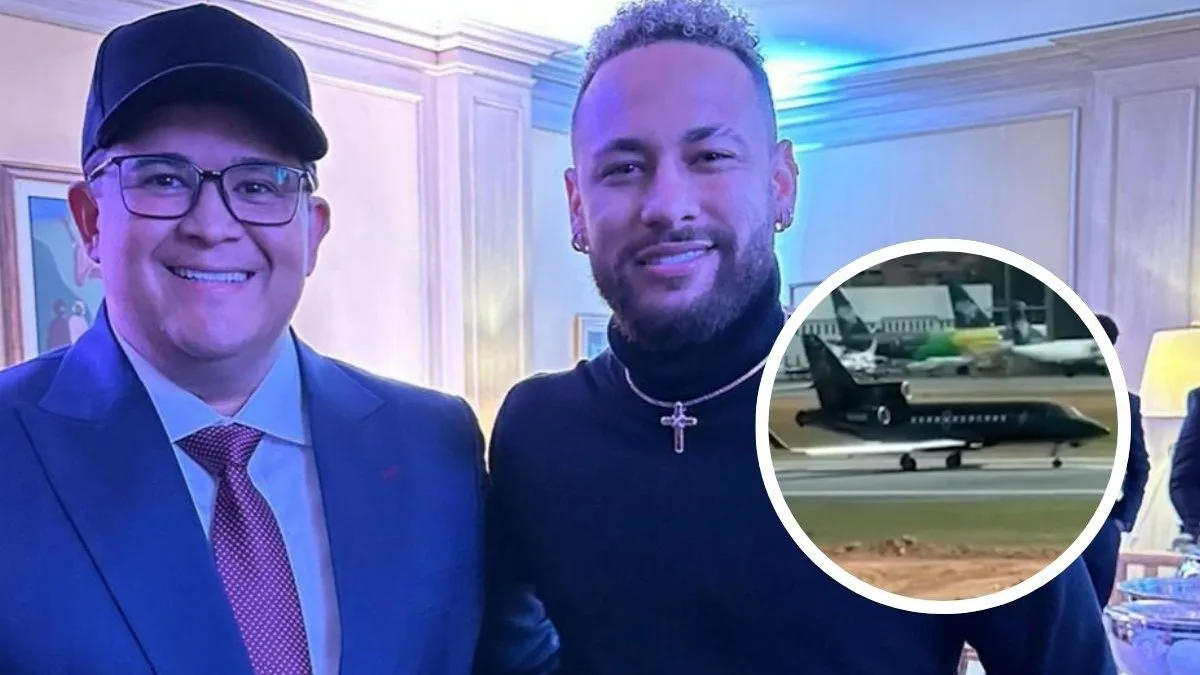 Jatinho de Neymar pousa em BH para despedida do empresário e amigo Bruno Avelar, morto no helicóptero com o cantor Rick; veja a chegada do jogador