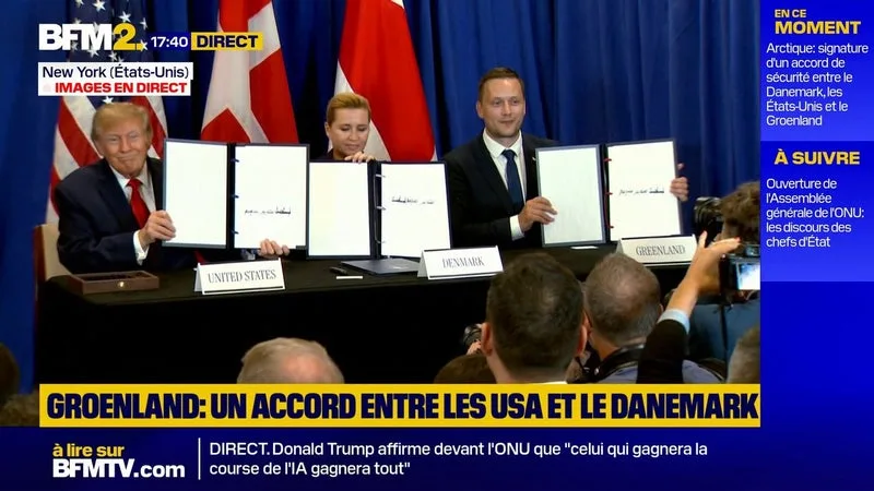 ONU: signature d'un accord de sécurité entre les États-Unis, le Groenland et le Danemark