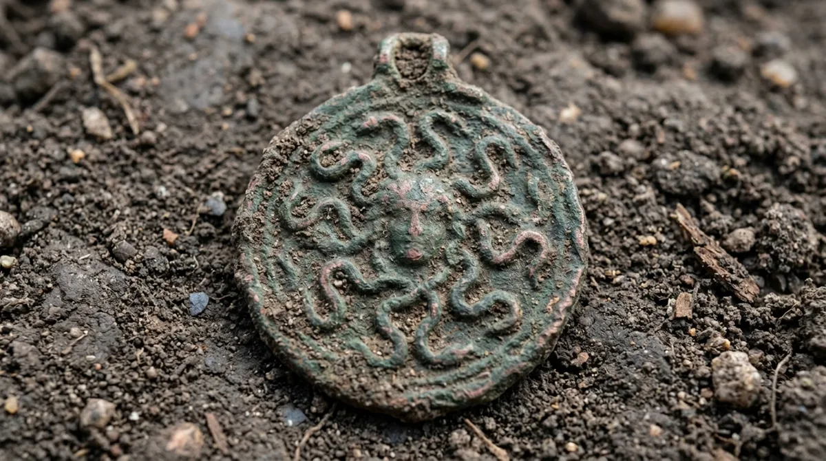 Uma peça de mil anos saiu do solo com cabelos de serpente gravados e arqueólogos encontraram uma “Medusa” inesperada na Rússia medieval