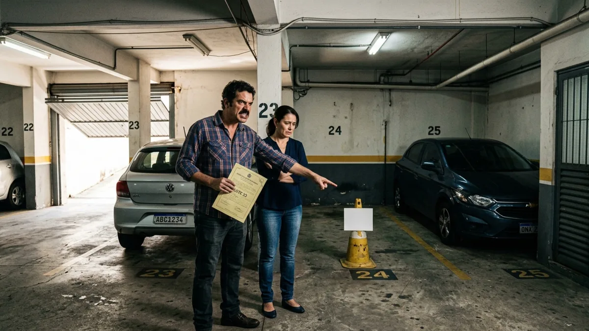Família compra apartamento com duas vagas de garagem, utiliza os espaços durante quatro anos e depois descobre que uma delas pertence a outro morador