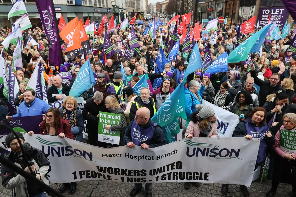 Unions urge Stormont to agree fair budget or face more industrial action