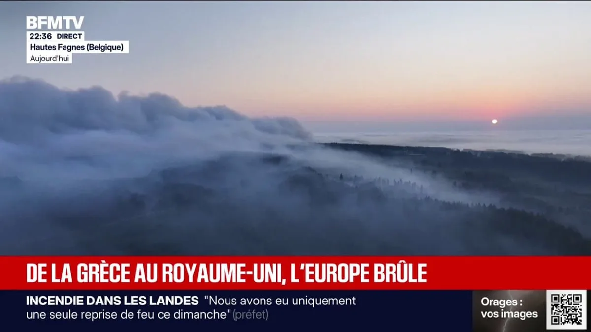 Les incendies ravagent l'Europe, touchant la Belgique, la Grèce, l'Espagne et la Grande-Bretagne
