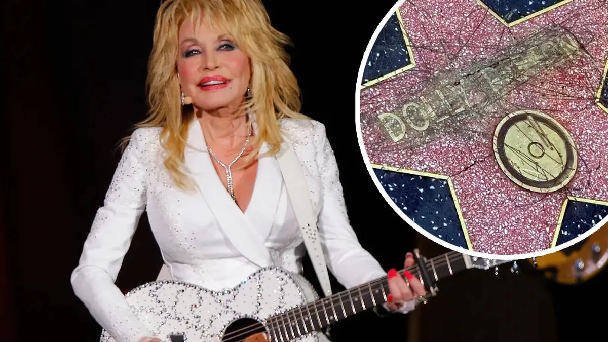 Dolly Parton’s Walk of Fame star VANDALISED - Video