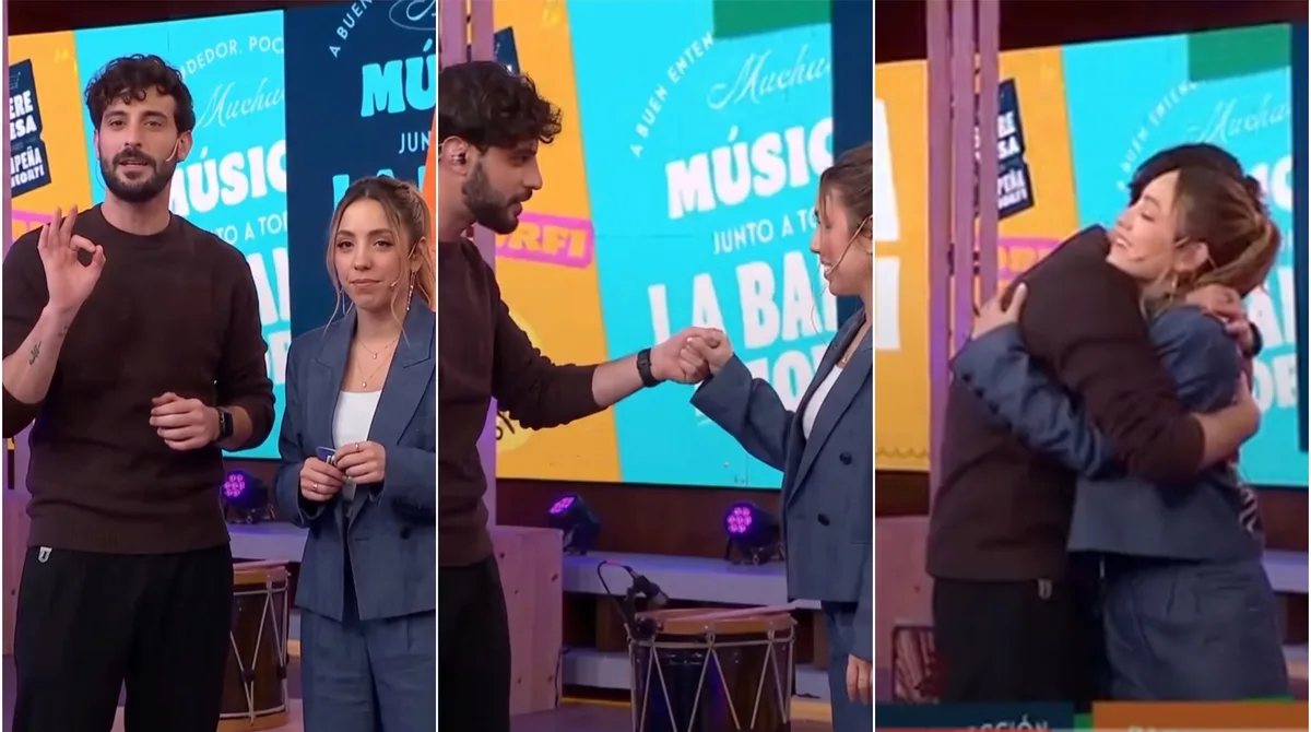 El reencuentro de Diego Leuco y Sofi Martínez en vivo en la conducción de La Peña de Morfi: el video