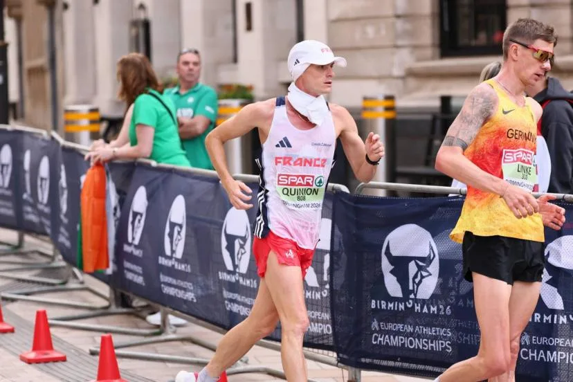 Aurélien Quinion remporte la médaille de bronze sur le marathon marche aux Championnats d'Europe