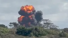 Video shows RAF pilots ejecting from jet before crash