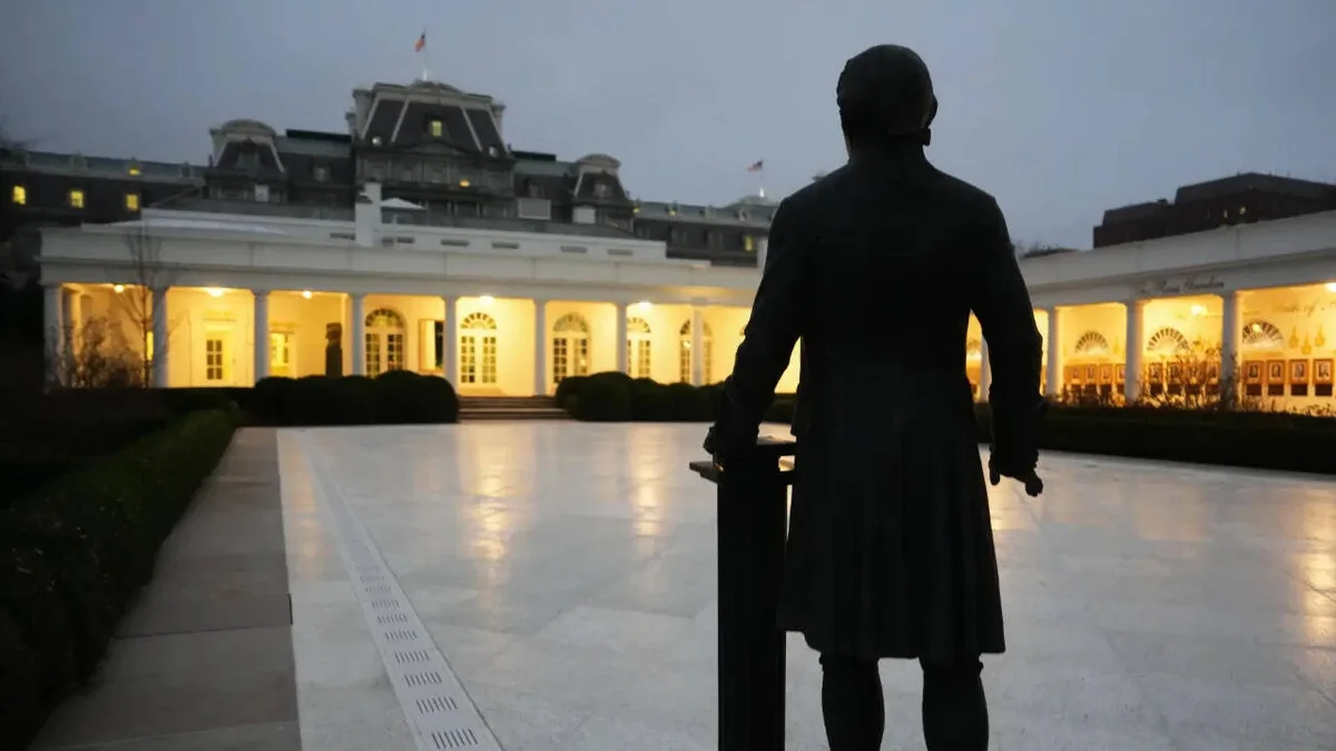 From roses to stone and statues: Trump's makeover of White House Rose Garden
