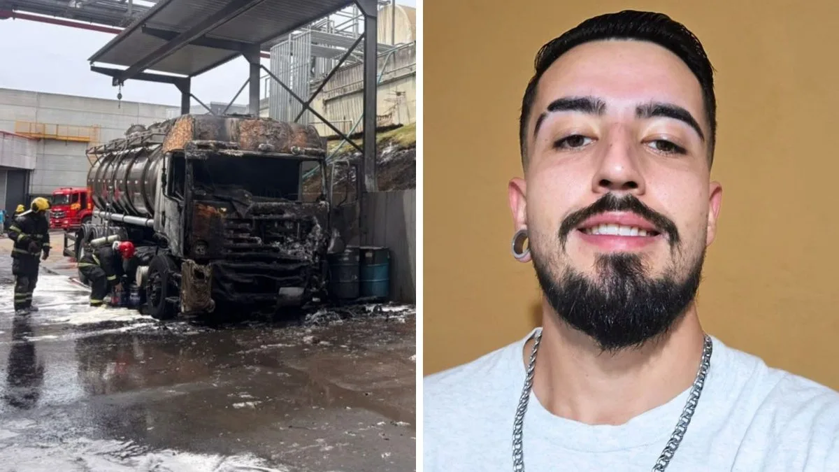 Morre o trabalhador que teve 80% do corpo queimado por caminhão-tanque com produto químico que pegou fogo em SC