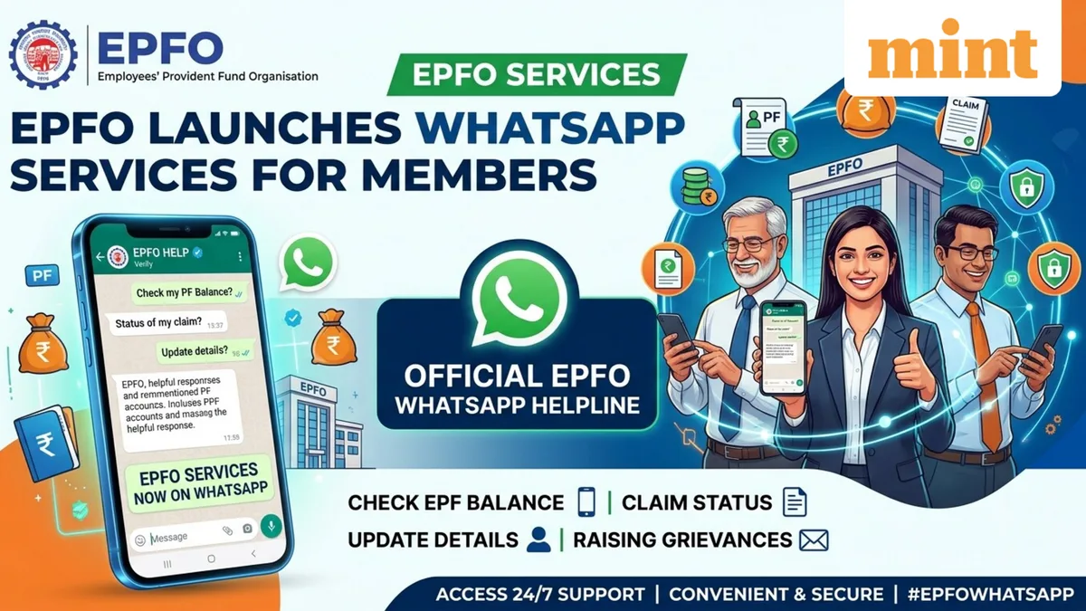 EPFO now on WhatsApp: View PF balance, last five transactions, track claim status — Here's how members can join