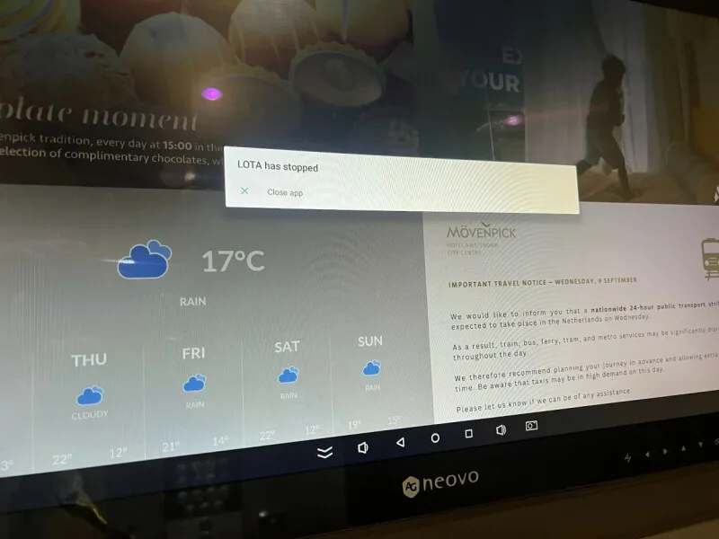 It's raining, the transport isn't working, and now an Android app wants to walk out in solidarity