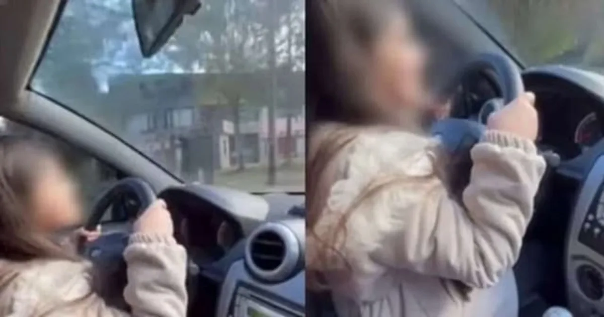 «¡Qué grande la piloto!»: grabó a su hija de 9 años manejando un auto en Chubut, se viralizó y lo sancionaron