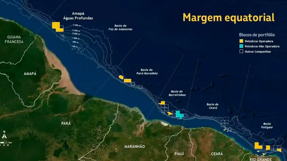 Petróleo da Margem Equatorial pode repor reservas do pré-sal