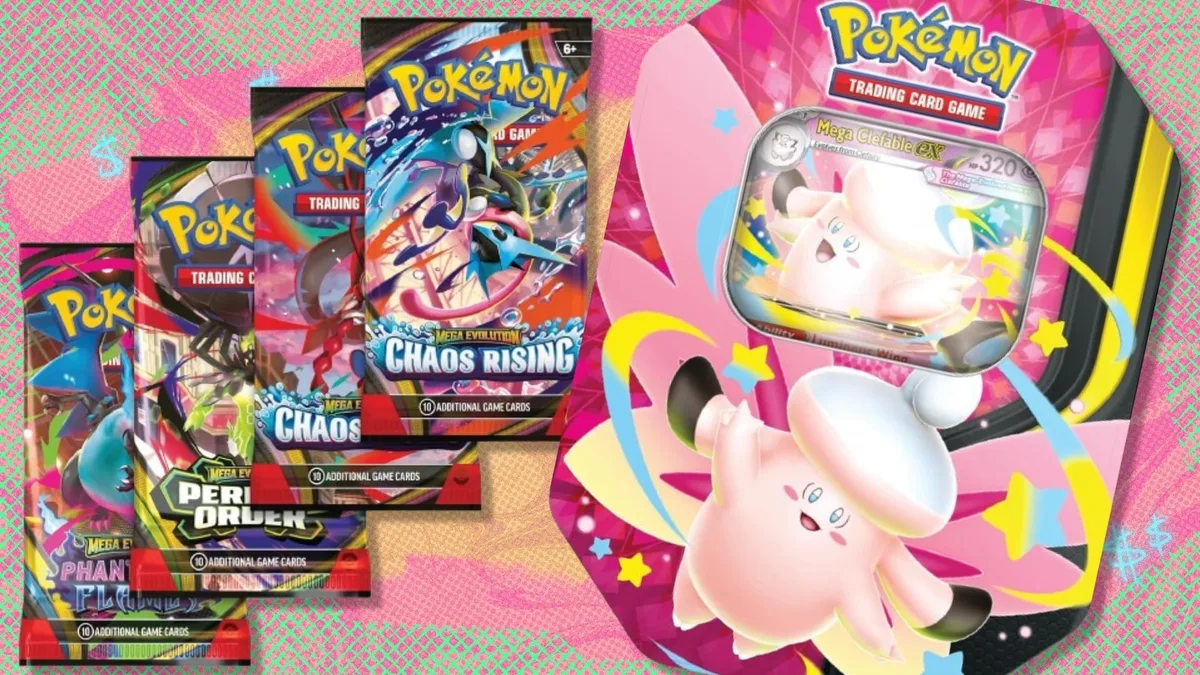 The Pokémon TCG Mega Moonlit Mega Clefable Tin has dropped to its best-ever price — save nearly $5