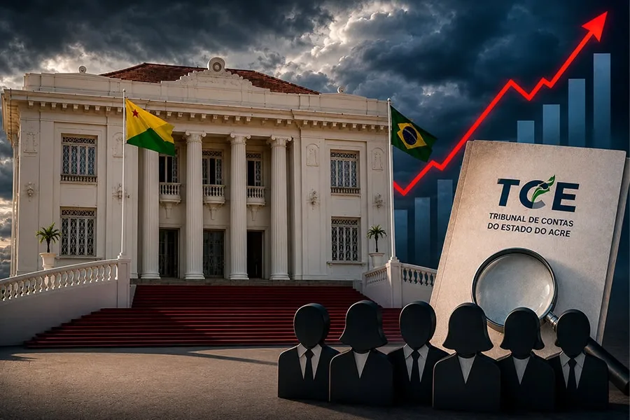 Governo do Acre ultrapassa teto de gastos com comissionados e sofre intervenção cautelar do TCE