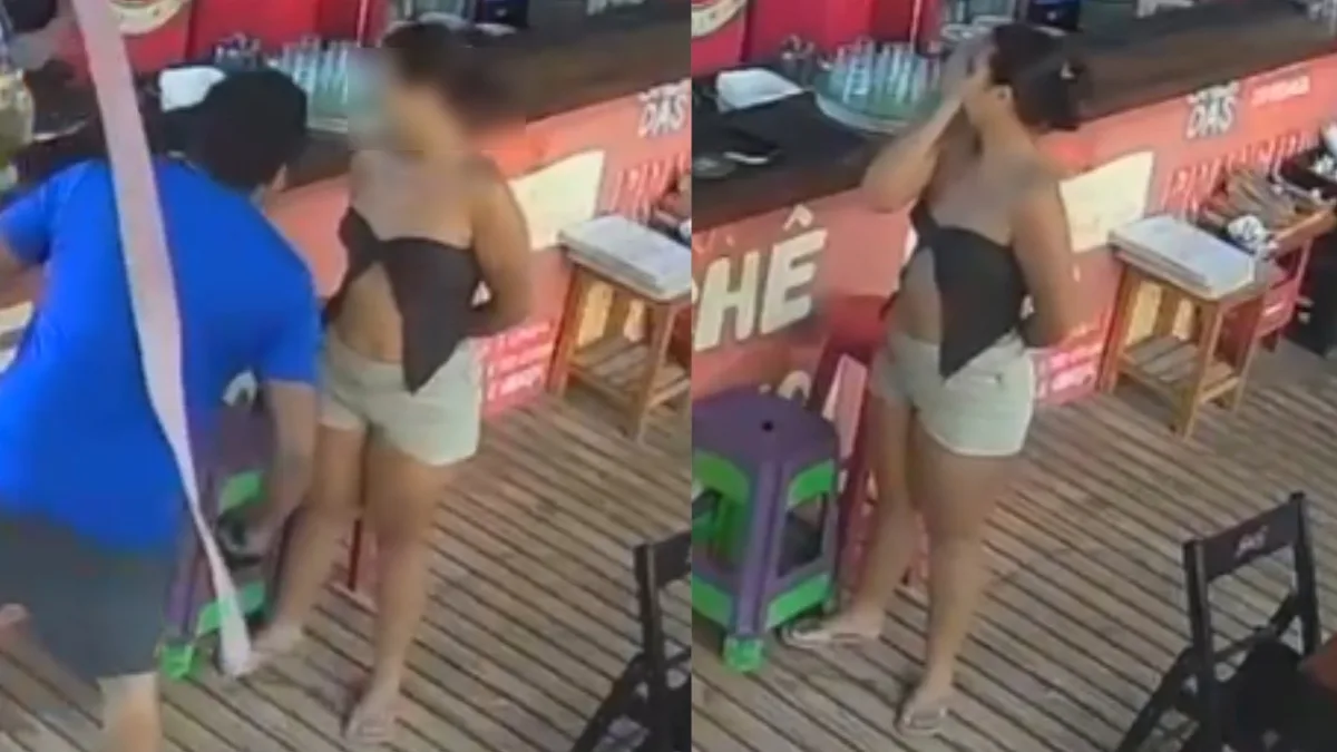 Garçonete cuspida por turista em restaurante no Piauí diz que não reagiu por medo de ele estar armado