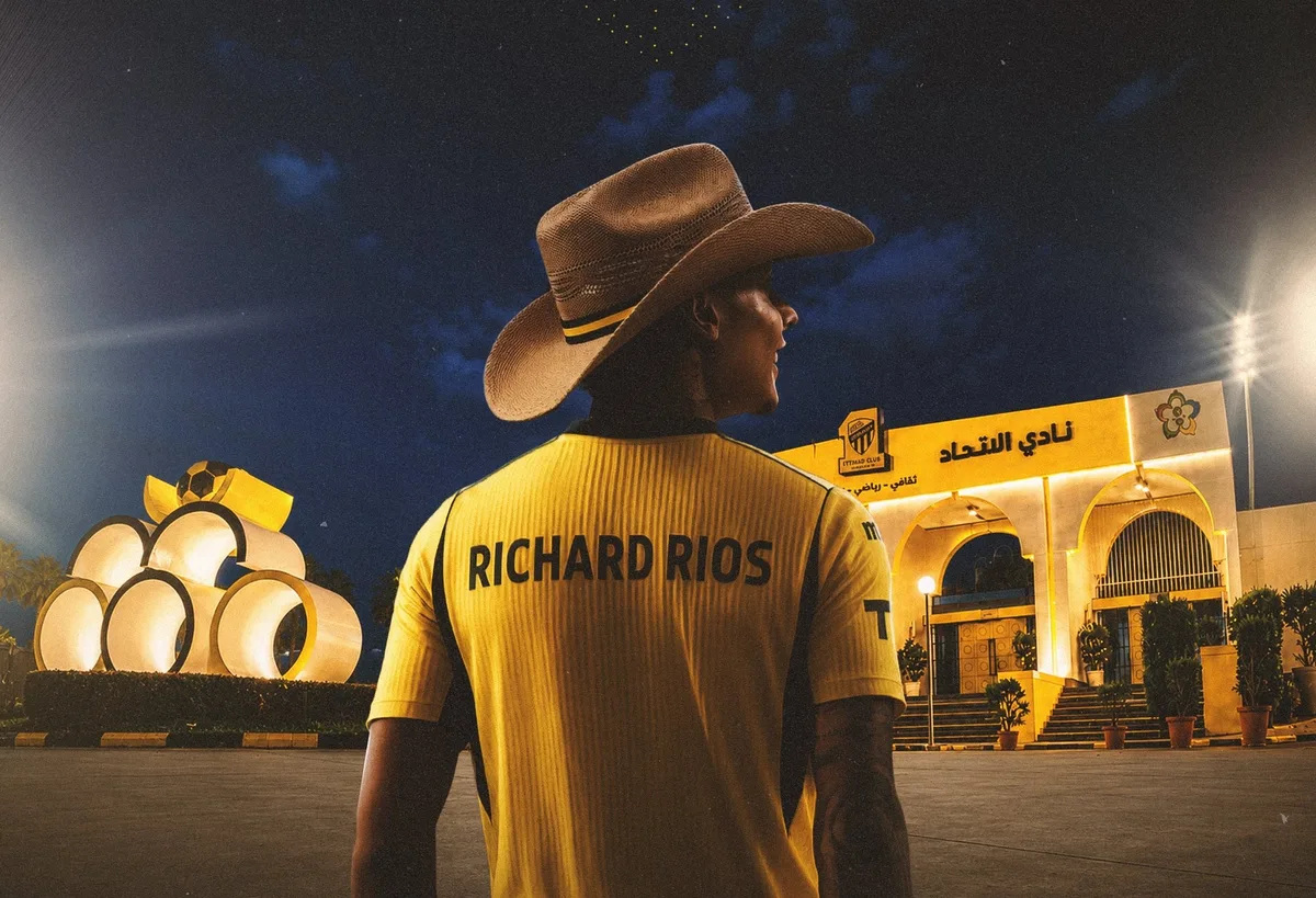 Richard Ríos fue presentando en el Al Ittihad de Arabia Saudita: estos son los futbolistas colombianos que pasaron por la liga árabe