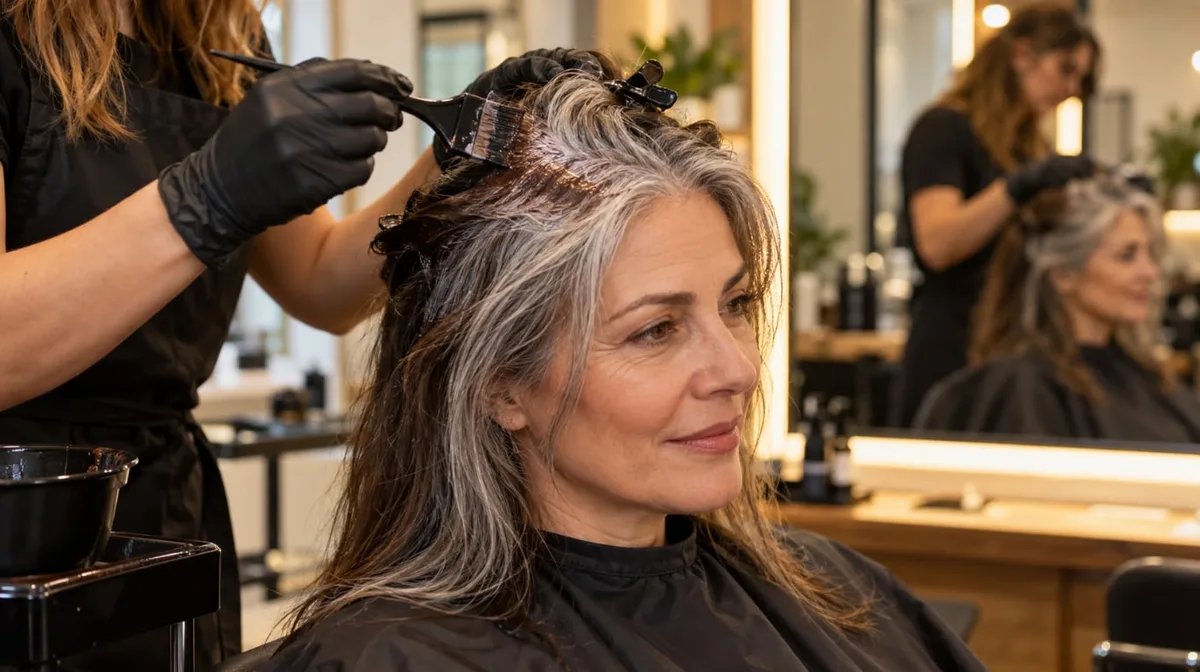 Los peluqueros coinciden: “Después de los 40, tapar todas las canas con un único color no siempre es la mejor opción”