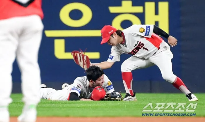 [포토] 김호령, 투지