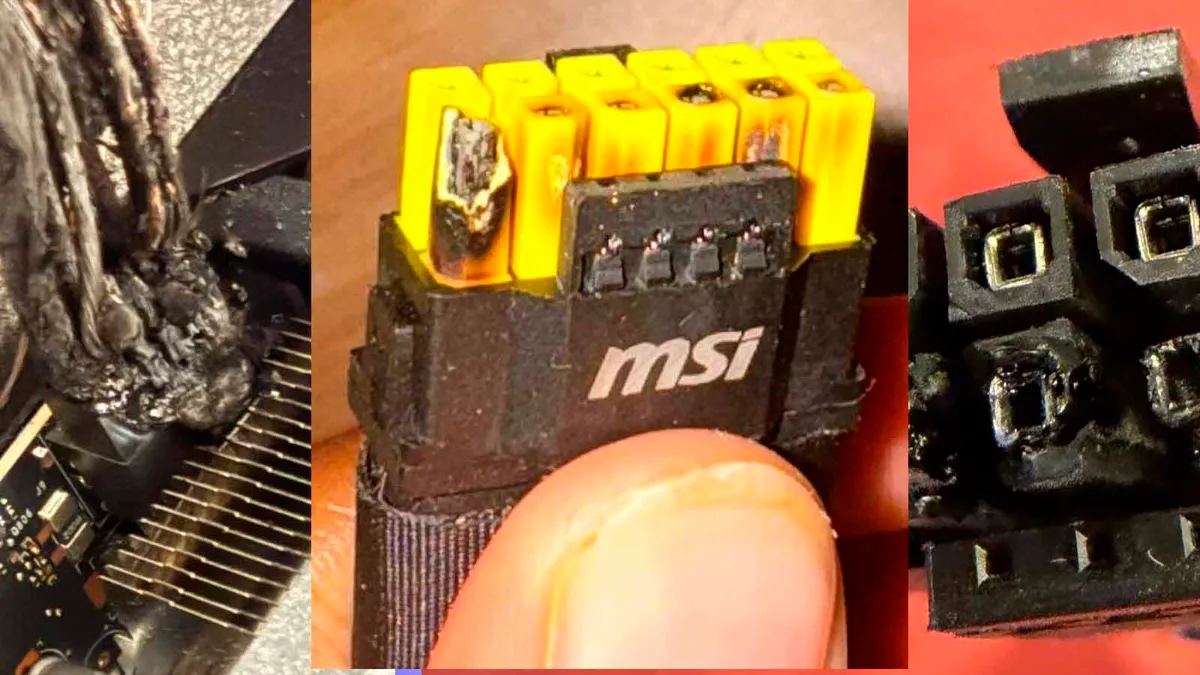 Caos e prejuízo: 7 casos em que a RTX 5090 teve conectores derretidos e virou um pesadelo para seus donos